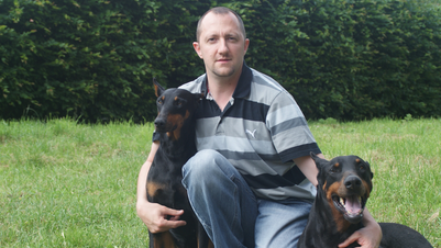 Jean Marie Tierce Jean Marie Tierce et ses chiens